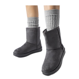 Botas de neve clássicas com isolamento cinza