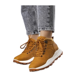 Botas de caminhada femininas marrons com isolamento marrom