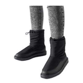 Botas de neve quentes pretas preto Botas de neve quentes pretas preto
