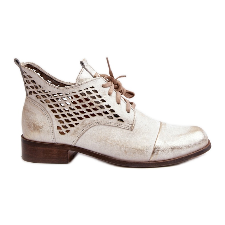 Botas Openwork Modelo Zazoo 2878/004 Ouro dourado Botas Openwork Modelo Zazoo 2878/004 Ouro dourado