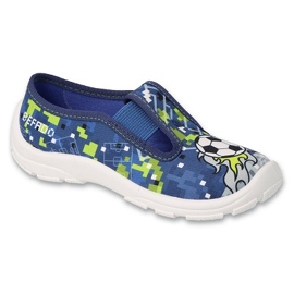 Chinelos infantis Befado com elásticos 975X191 azul