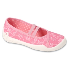Chinelos infantis Befado, fundo elástico com elásticos, 116X333, rosa