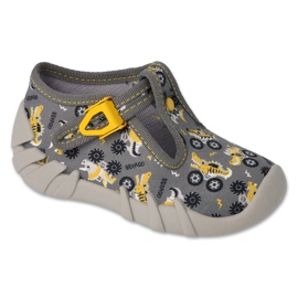 Chinelos infantis Befado com fecho 110P486, cinza