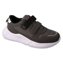 Befado esportivo infantil com velcro 452X008 cinza/preto Befado esportivo infantil com velcro 452X008 cinza/preto
