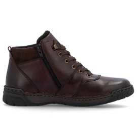 Botas masculinas isoladas com lã rieker rkr747 marrom