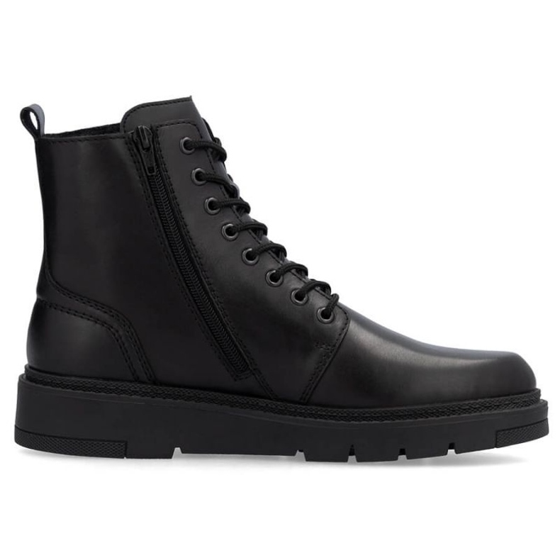 Sapatos de couro masculinos isolados Rieker 30101-00 rkr751 preto