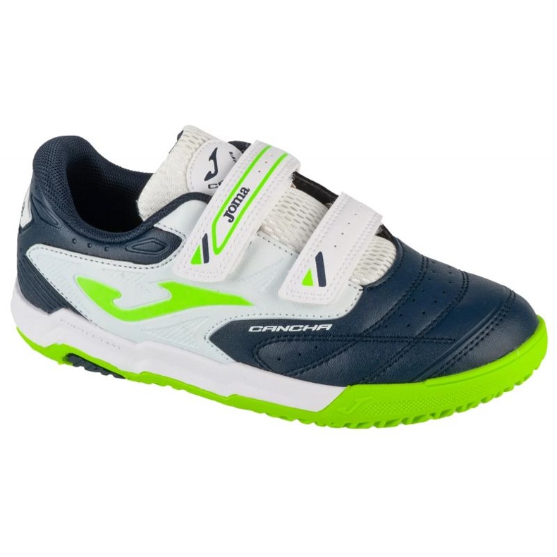 Joma CANCHA 2503 em cajs2503inv sapatos de futebol branco e azul Joma CANCHA 2503 em cajs2503inv sapatos de futebol branco e azul