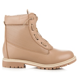 Vices Caçadores presos com um zíper marrom