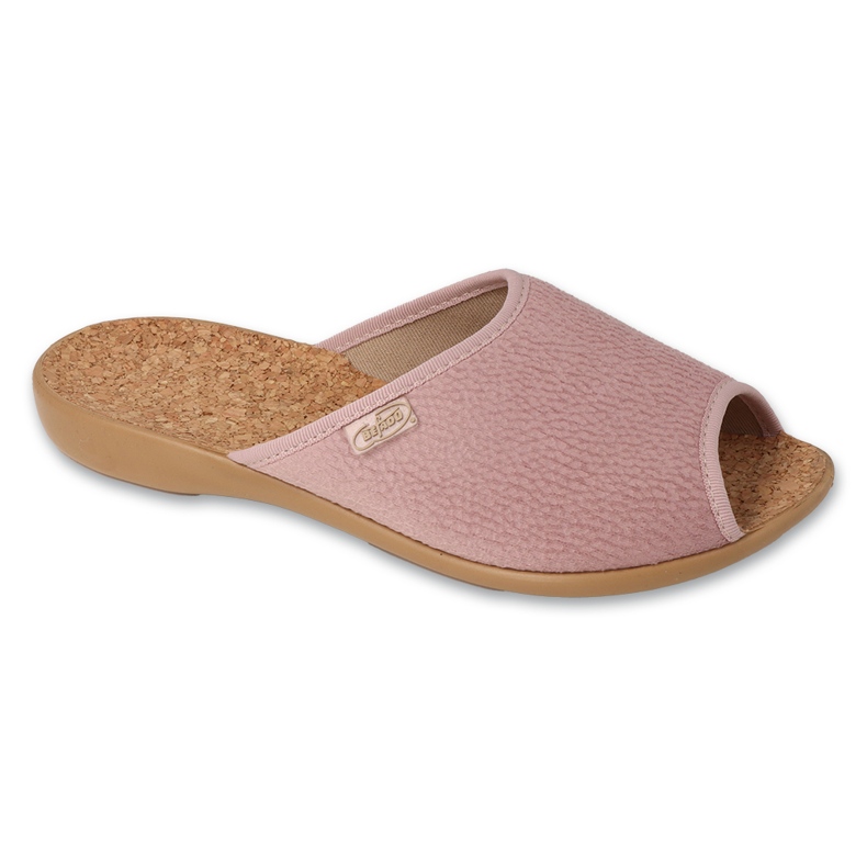 Chinelos femininos Befado com palmilha de cortiça 254D164 rosa