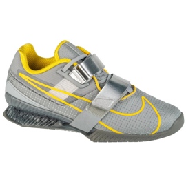 Nike Romaleos 4 CD3463-002 Sapatos de treinamento amarelo cinza