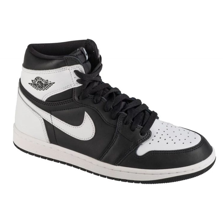 Nike Air Jordan 1 Mid Retro DZ5485-010 Sapatos pretos e brancos