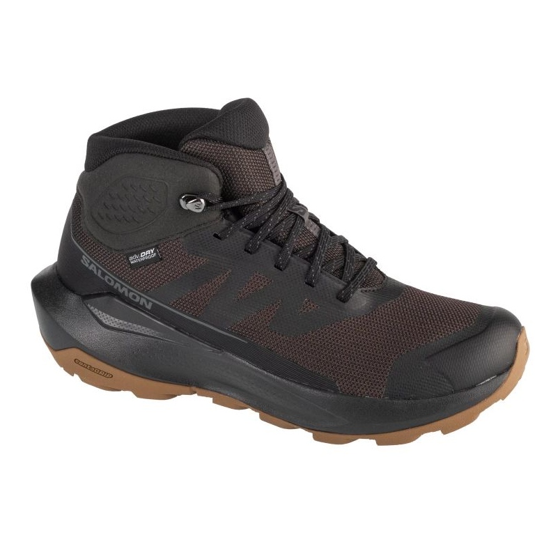 Salomon Elixir Tour Mid WP 475778 Sapatos de bronze com membrana castanho