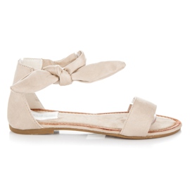 Vices Sandálias de camurça com cadarço marrom