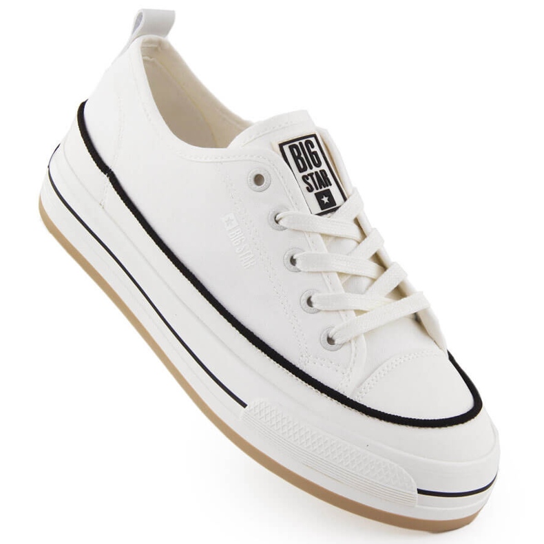Tênis plataforma branco feminino Big Star NN274205