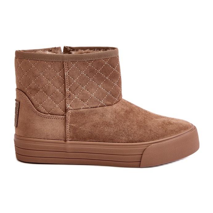 Botas de neve com zíper isolado com pele Big Star OO274A524 bege