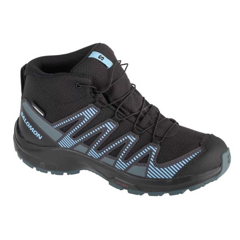 Salomon Xa Pro V8 CSWP 475738 Sapatos pretos com uma membrana