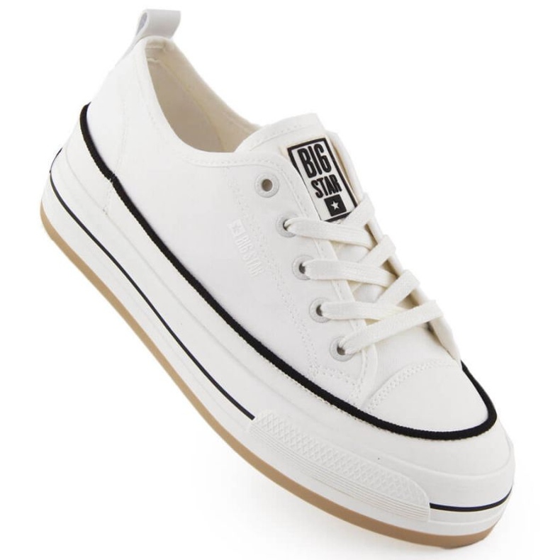 Tênis na plataforma Big Star White NN274205 branco