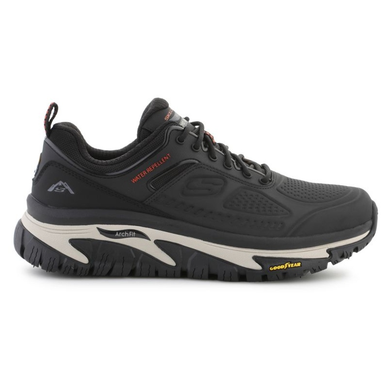 Sapatos Skechers Arch Fit Road Walker Recon 37333-Blk Imper impermeável preto