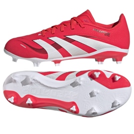 Chuteiras adidas Predator League FG/MG ID3750 vermelho