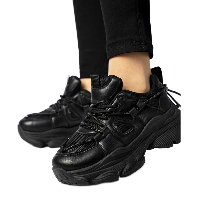 Tênis plataforma feminino Preto