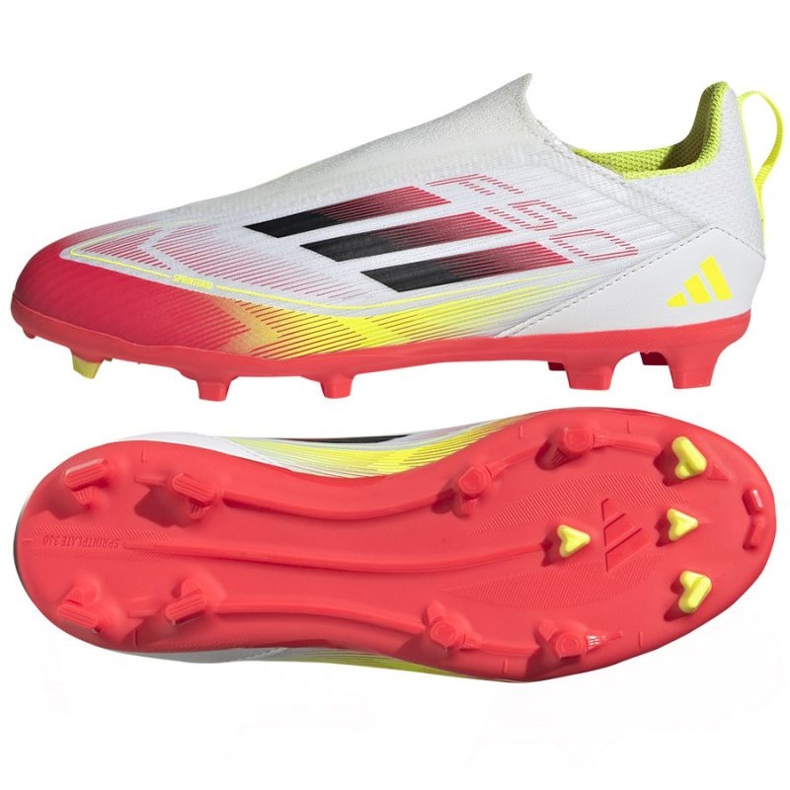 Adidas F50 League LL FG/MG IE3743 Sapatos de futebol branco