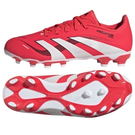 Adidas Predator League MG ID3795 Sapatos de futebol vermelho