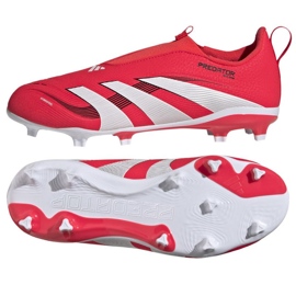 Adidas Predator League LL FG/MG ID3753 Sapatos de futebol vermelho Adidas Predator League LL FG/MG ID3753 Sapatos de futebol vermelho