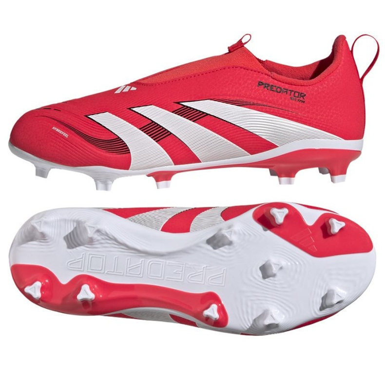 Adidas Predator League LL FG/MG ID3753 Sapatos de futebol vermelho