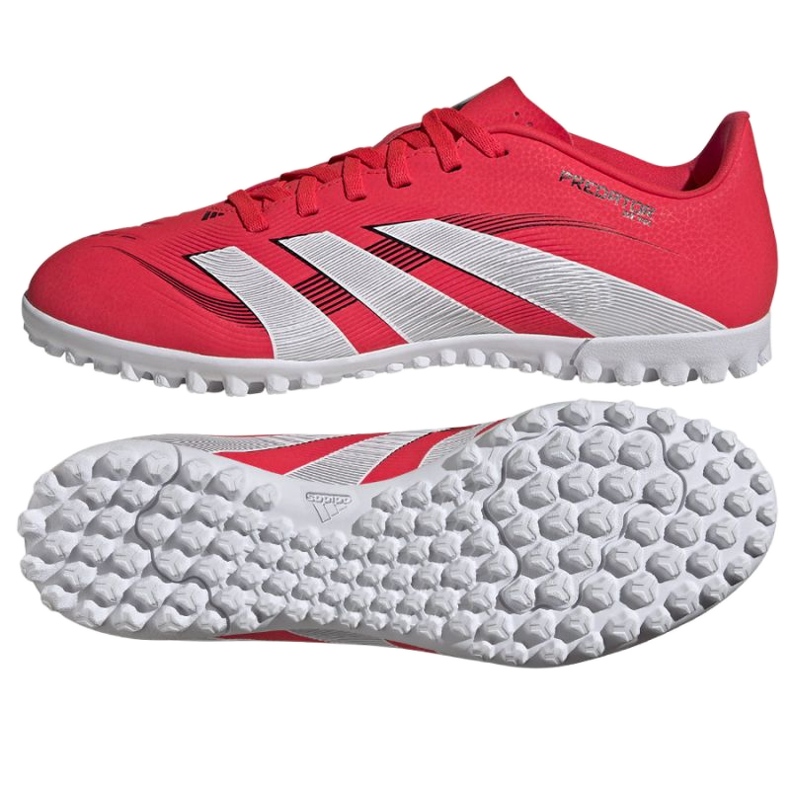 Adidas Predator Club TF ID3784 Sapatos de futebol vermelho
