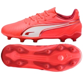 Puma King Match FG/AG 108320-01 Sapatos de futebol vermelho Puma King Match FG/AG 108320-01 Sapatos de futebol vermelho
