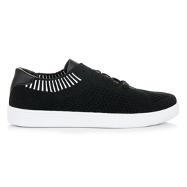 Ideal Shoes tênis feminino têxtil preto