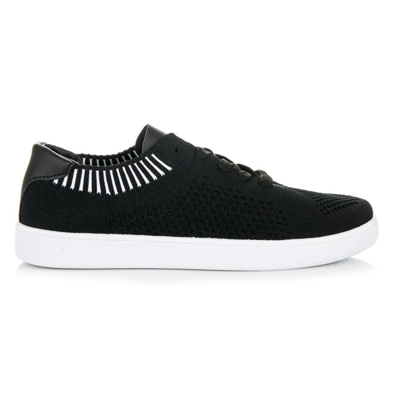 Ideal Shoes tênis feminino têxtil preto