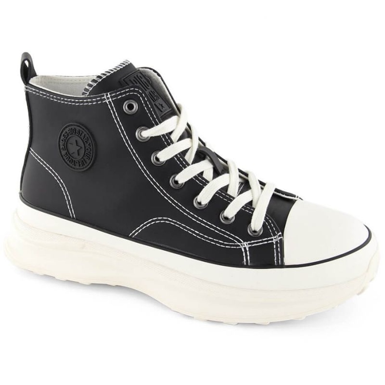 Big Star OO274063 tênis na plataforma preta preto