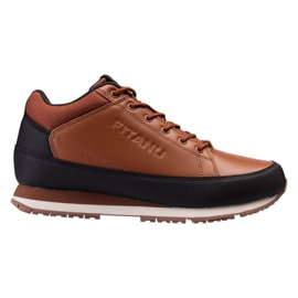 Sapatos pharayo fitanu feitos de couro natural marrom