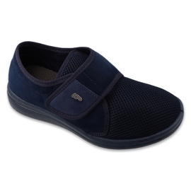 Sapatos de velcro femininos de Dr.orto Befado com inserção substituível PU 088D001 azul marinho Sapatos de velcro femininos de Dr.orto Befado com inserção substituível PU 088D001 azul marinho