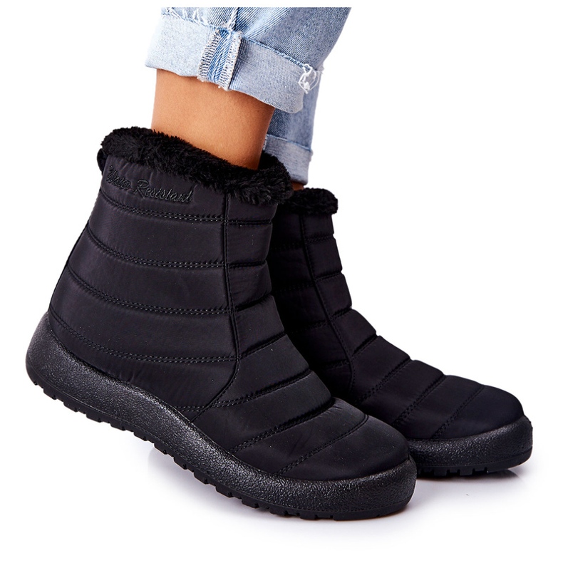 NEWS Botas de neve isoladas femininas 1467 preto