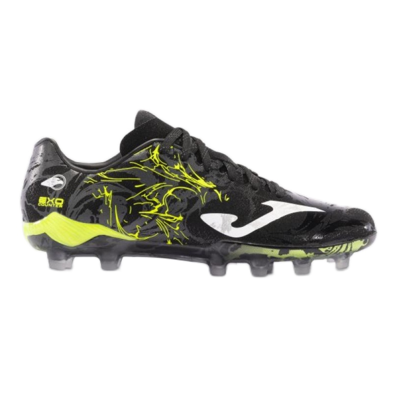 Joma Supercopa 2401 Black Lemon Fluor Company Ground preto
