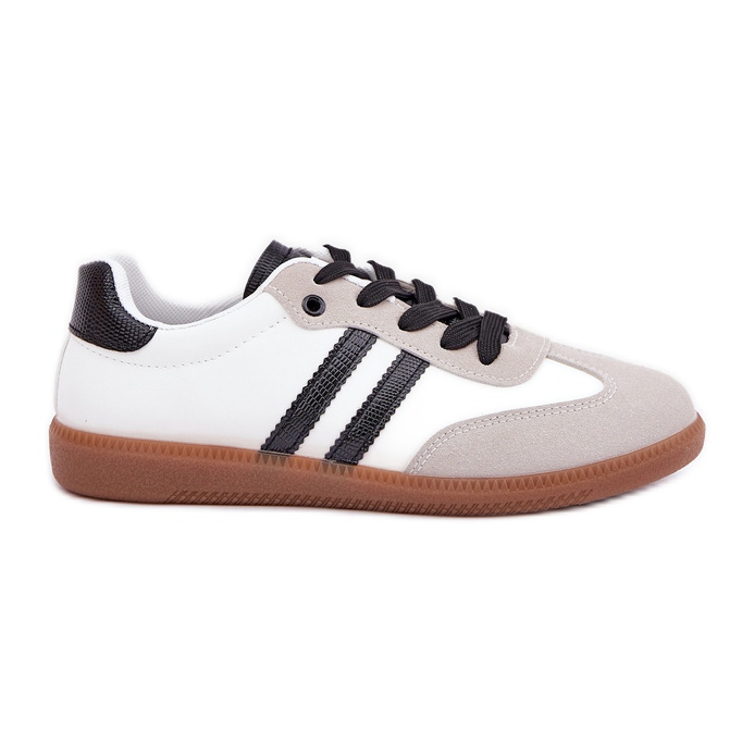 Tênis de mulheres baixas e brancas e brancas branco