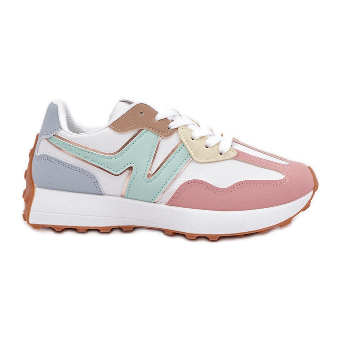 Tênis de tênis de sapatos esportivos multikolor rosa