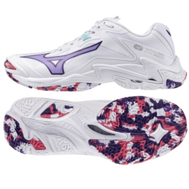 Mizuno Wave Lightning Z8 V1GC240020 Sapatos brancos