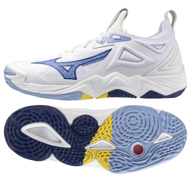 Mizuno Wave Momentum 3 V1GA231297 Sapatos brancos