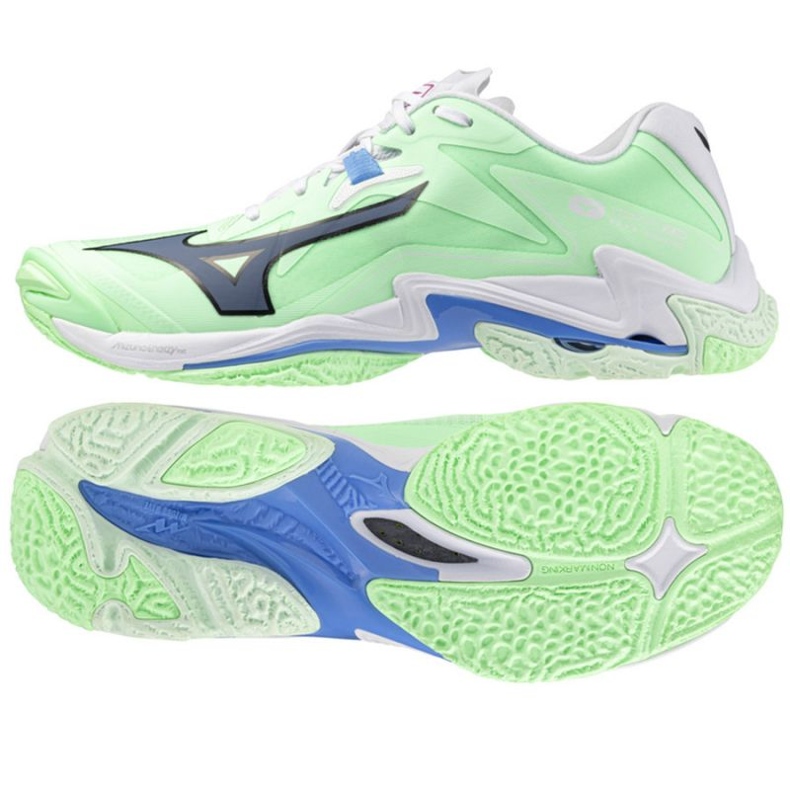 Mizuno Wave Lightning Z8 V1GA240086 Sapatos verdes