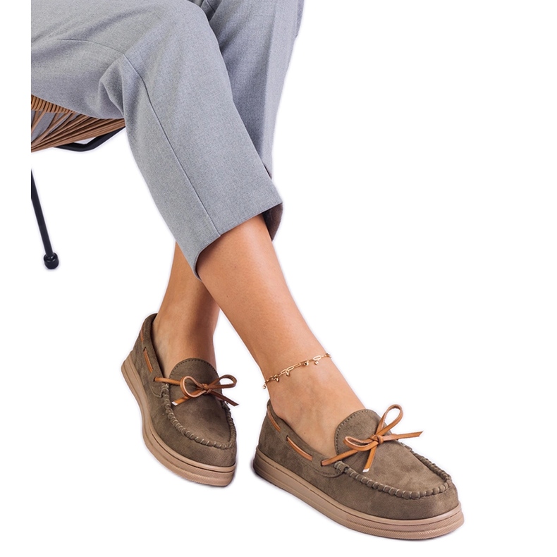 Mocas de Mulheres Verdes de Ekozamsz com um arco