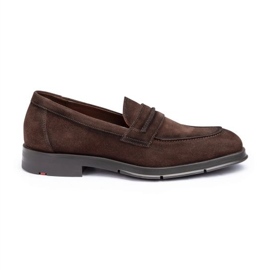 Mocassins masculinos de Lloyd Nagai 24-662-25 Brown marrom