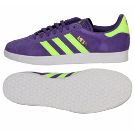 Adidas Gazelle Messi em IH8164 Sapatos de futebol roxo
