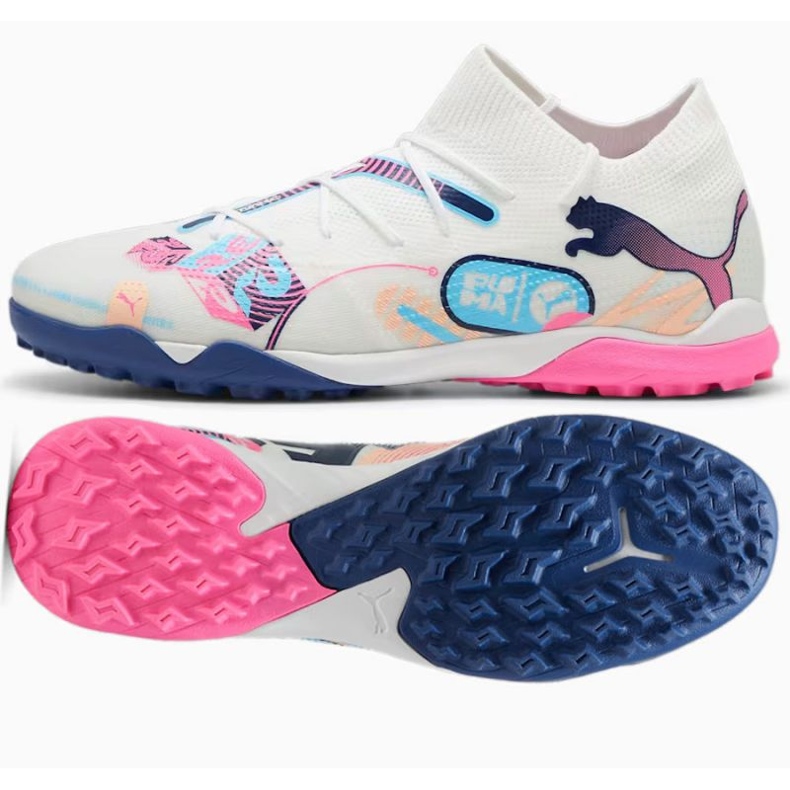 Puma Furure 7 Match Vol.Up TT 108075-01 Sapatos brancos
