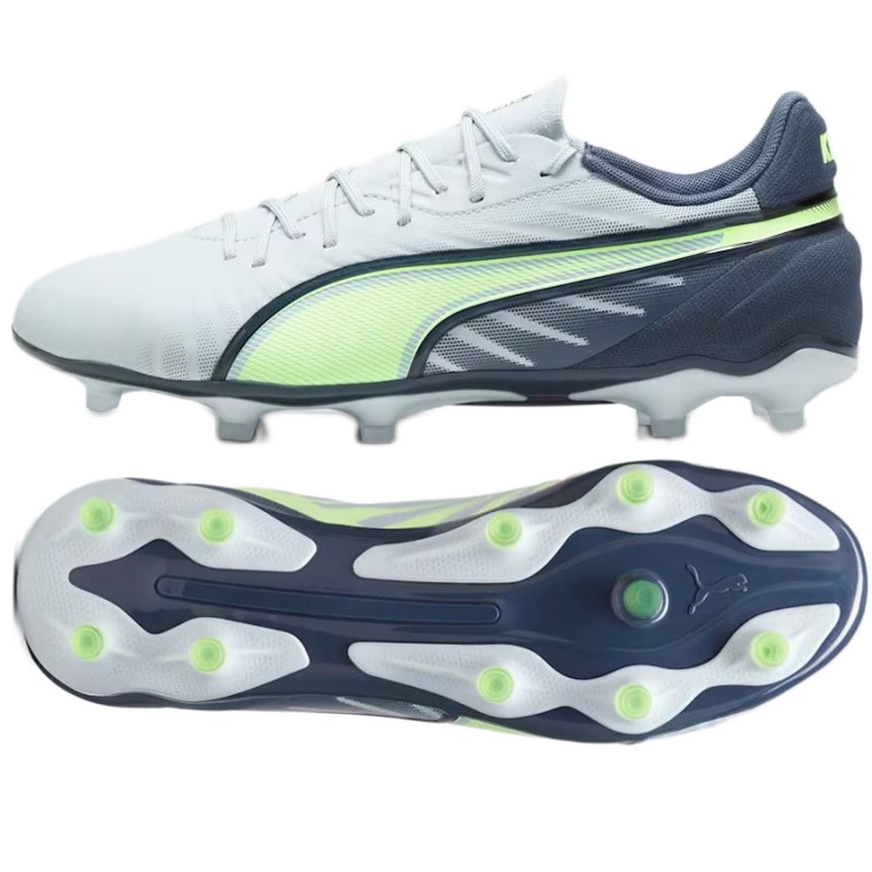 Puma King Match FG/AG 107863-03 Sapatos brancos