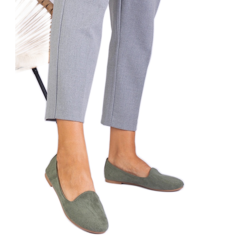 Bailarinas clássicas verdes de Ekozamsz