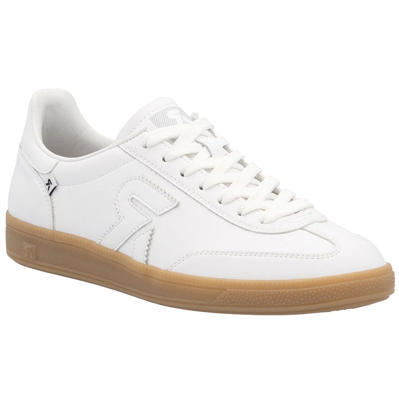 Sapatos de couro feminino rieker w22200 tênis branco