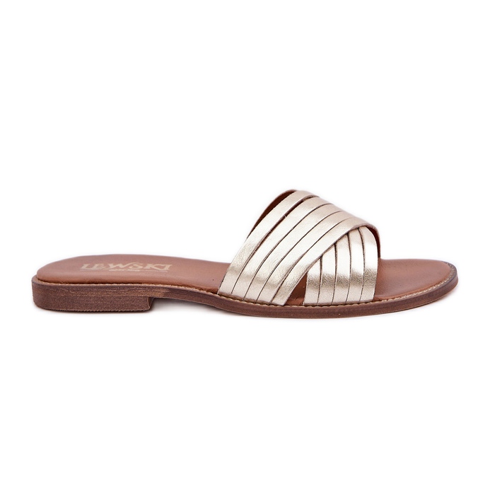 Lewski Shoes Sapatos Lewski de Leather feminina 3682 PLN dourado